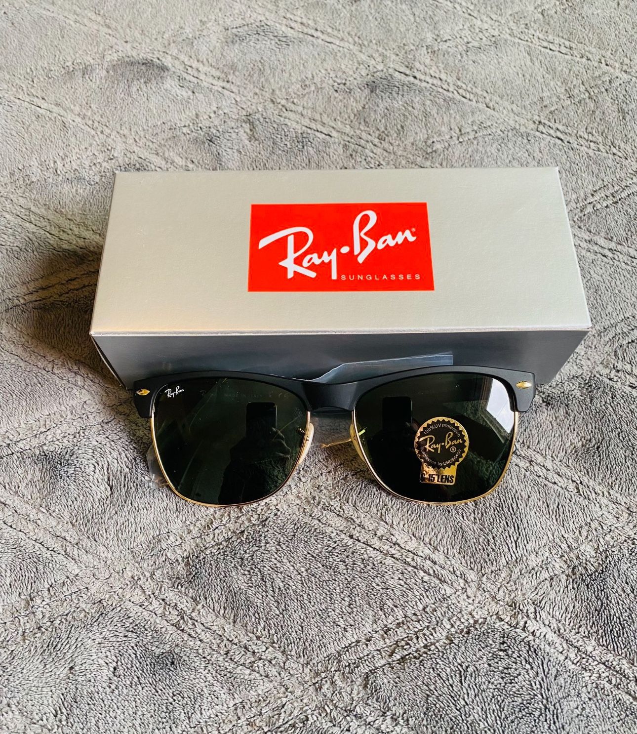 RayBan CLUBMASTER OVERSIZED Sunglasses’s 57MM Frame AUTHENTIC 