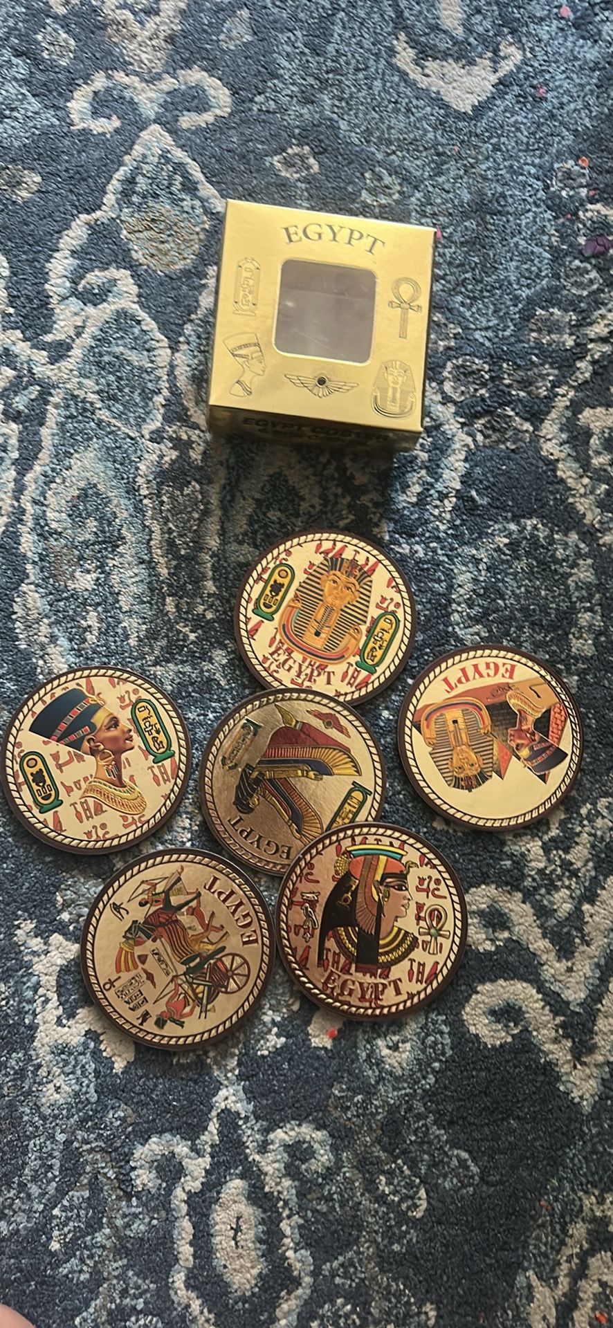 Egypt Coasters, Set Of 6