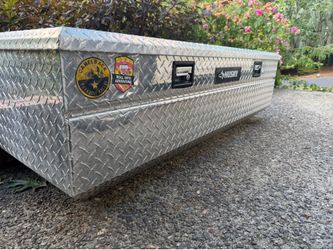 Husky locking tool box for truck bed