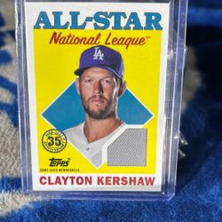 2023 Topps 35th Anniversary Clayton Kershaw Games Used Patch SP 