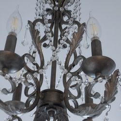 Vintage Chrystal Entrance Hall Lamp