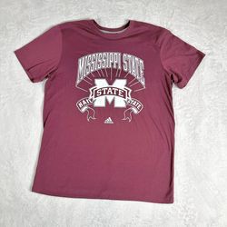 Adidas Mississippi St Bulldogs Men’s Maroon Shirt L