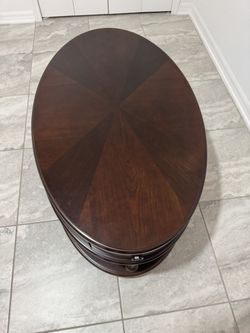Coffee Table With Storage And Caster Wheels
