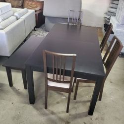 Dining Table With Bench And 4 Chairs