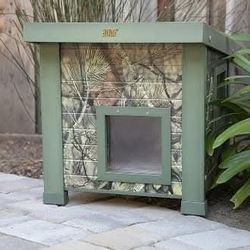 Camouflage Heated Outdoor Cat House 