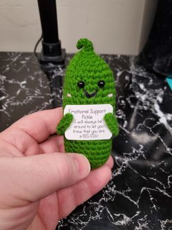 Crochet Emotional Support Pickle