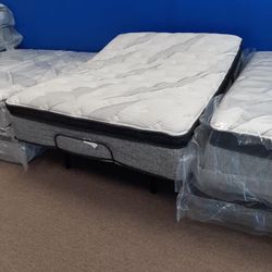 Queen Adjustable Base And mattress BRAND NEW