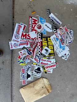 Large Vintage Racing, Automotive, Gun Sticker Lot – Summit, MSD, JEGS, McLeod & More