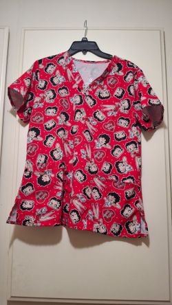 Betty boo scrub top size M