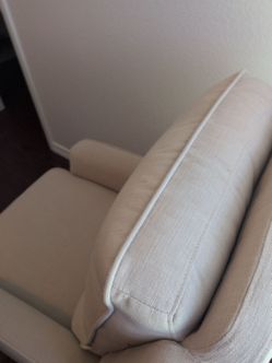 White cloth chair