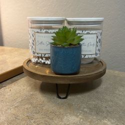 Cotton Swab and Pad Holder for Desk