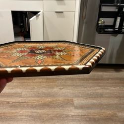  Handcrafted Syrian Inlaid Mosaic Box – Hexagonal Star Design