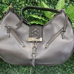 Christian Dior Lambskin Zip Shoulder Bag