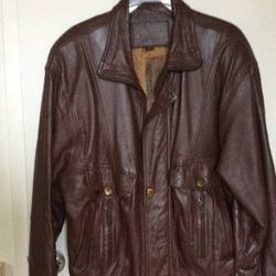 Classic Brand Leather Jacket for Men