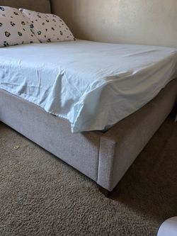 Queen bed frame +mattress