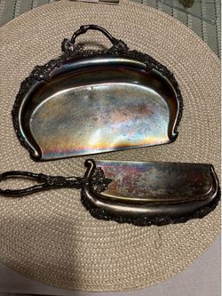 Silver plated crumb trays
