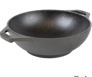 Brand new unused Lodge Pre-Seasoned Cast Iron Stir Fry Wok, PFAS-Free, 9 Inches