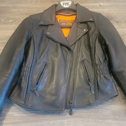 Women's Leather Motorcycle Jacket 