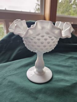 Hobnail Milk Glass Assorted