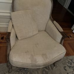Restoration lyon wingback chair 