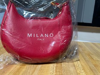 Milano Italy Red Hobo Shoulder Bag