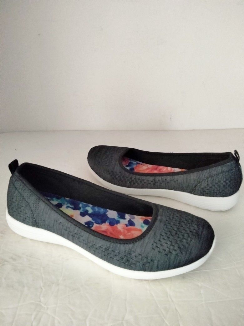 Skechers Air Cooled Memory Foam Women's Grey Casual Flats Size  8
