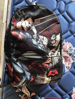 Superman and Batman backpack