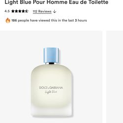 Light Blue Pour Homme Eau de Toilette 125ML