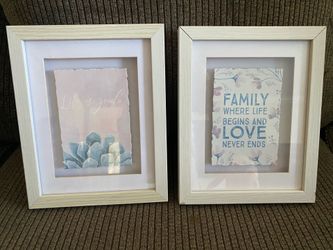 Family & Love Home Decor Frames