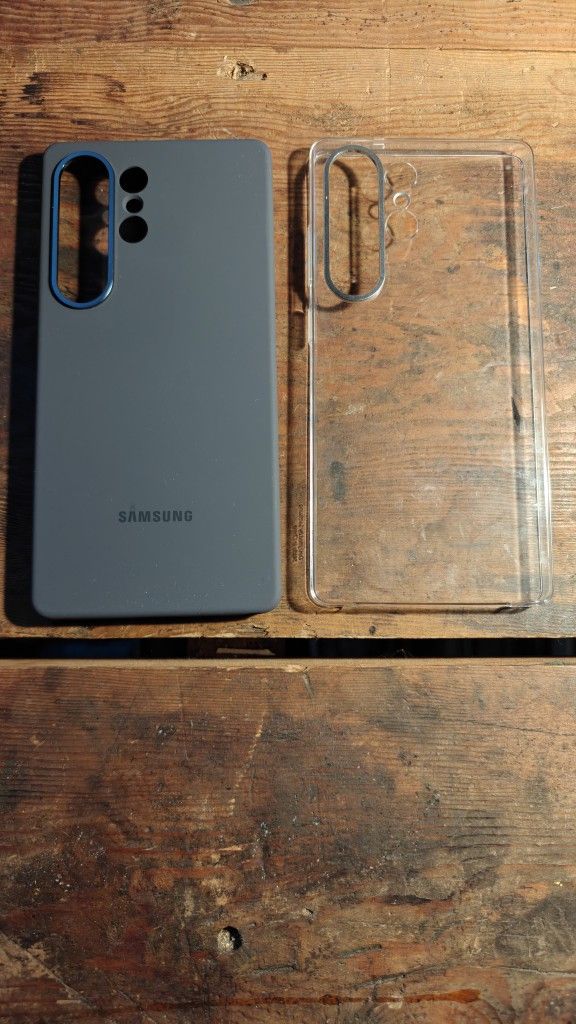 Samsung Galaxy S25 Ultra Silicone Phone Case Gray Clear Case