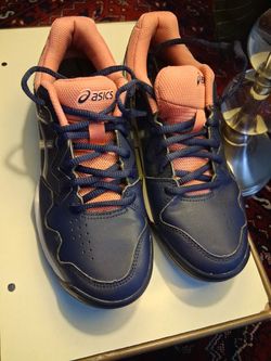 ASICS Gel-Dedicate 7 Women's Tennis Shoes - Size 7.5 - Navy / Pink