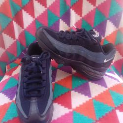 NIKE AIR MAX 95 307565-410 BLACKENED BLUE TRAINERS SIZE 5.5