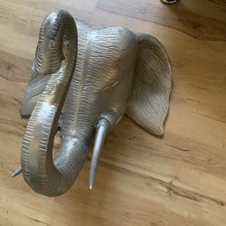 Large Elephant Head Wall Mount