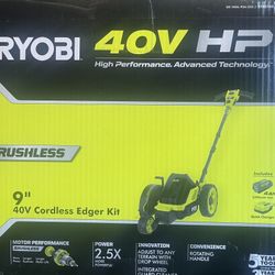 ryobi 40 vlt Edger with Battery And Charger