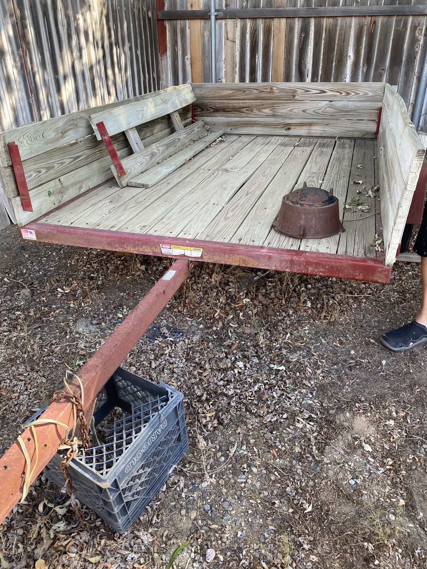 Made in USA 5’ x 8’ utility trailer, located in Pasco, Wa