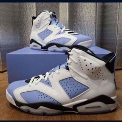 New UNC Jordan 6 Mens 10 
