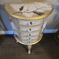 ELEGANT STANDING JEWELRY ARMOIRE 