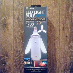 NEW LED light bulb with 3 adjustable panels