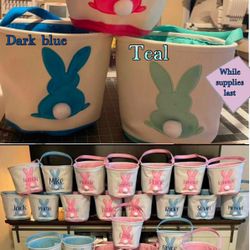 Embroidered Easter Basket 