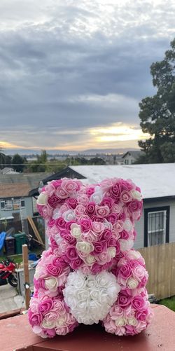 Large Rose Bear