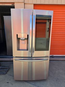 LG STAINLESS STEEL INSTAVIEW SMART FRENCH DOOR REFRIGERATOR WITH ICE PLUS
