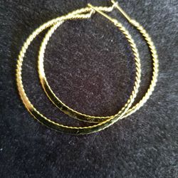 Med Size Gold Hoop Earrings