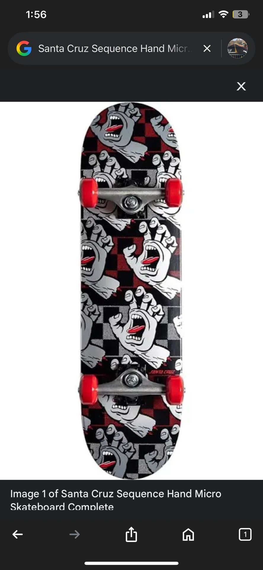 Skateboard Micro Santa Cruz