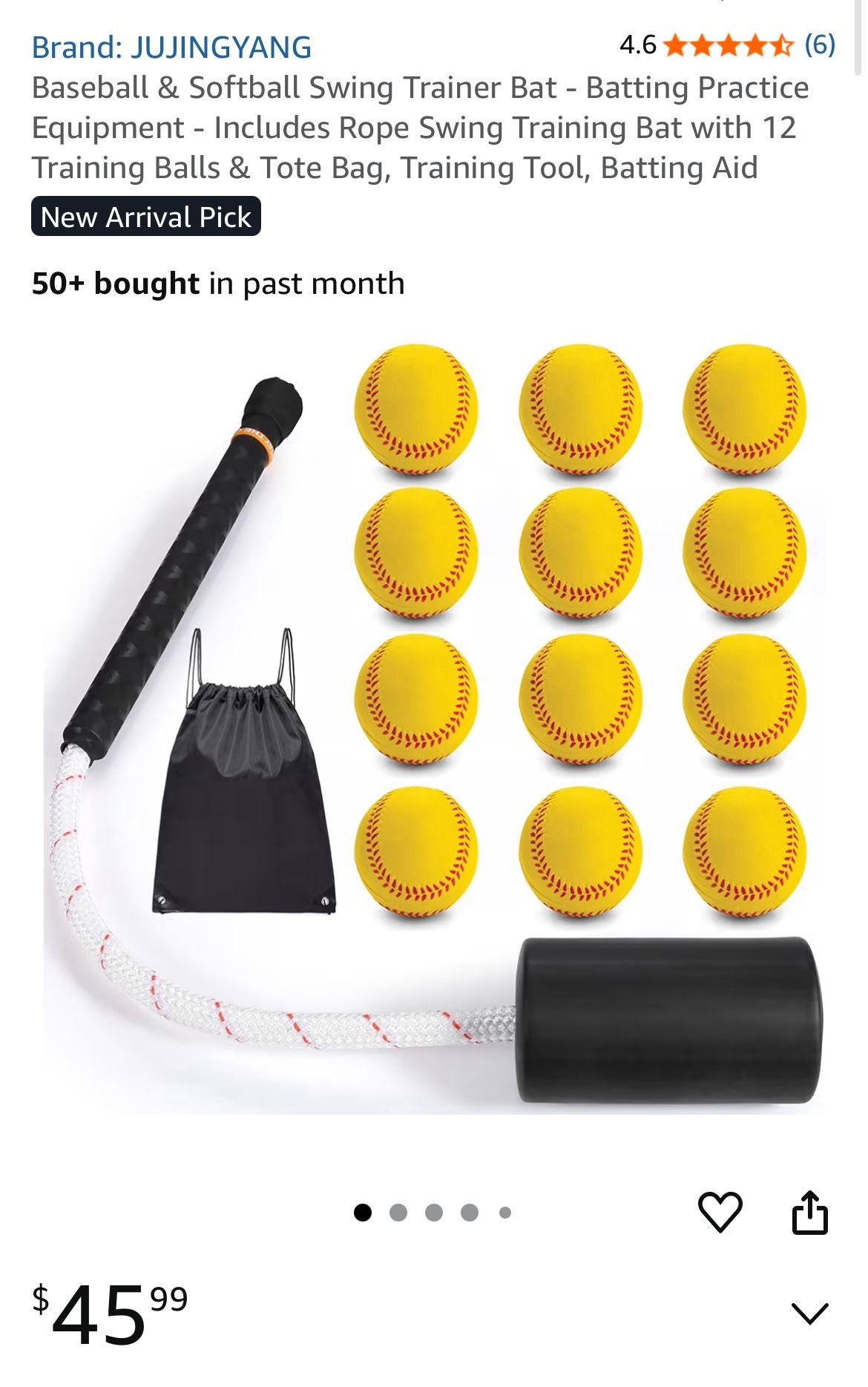 Baseball Softball Training Bat And Balls 