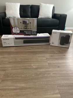 Sony HT A3000 3.1ch soundbar/ Sony RS5 wireless speakers with Stands