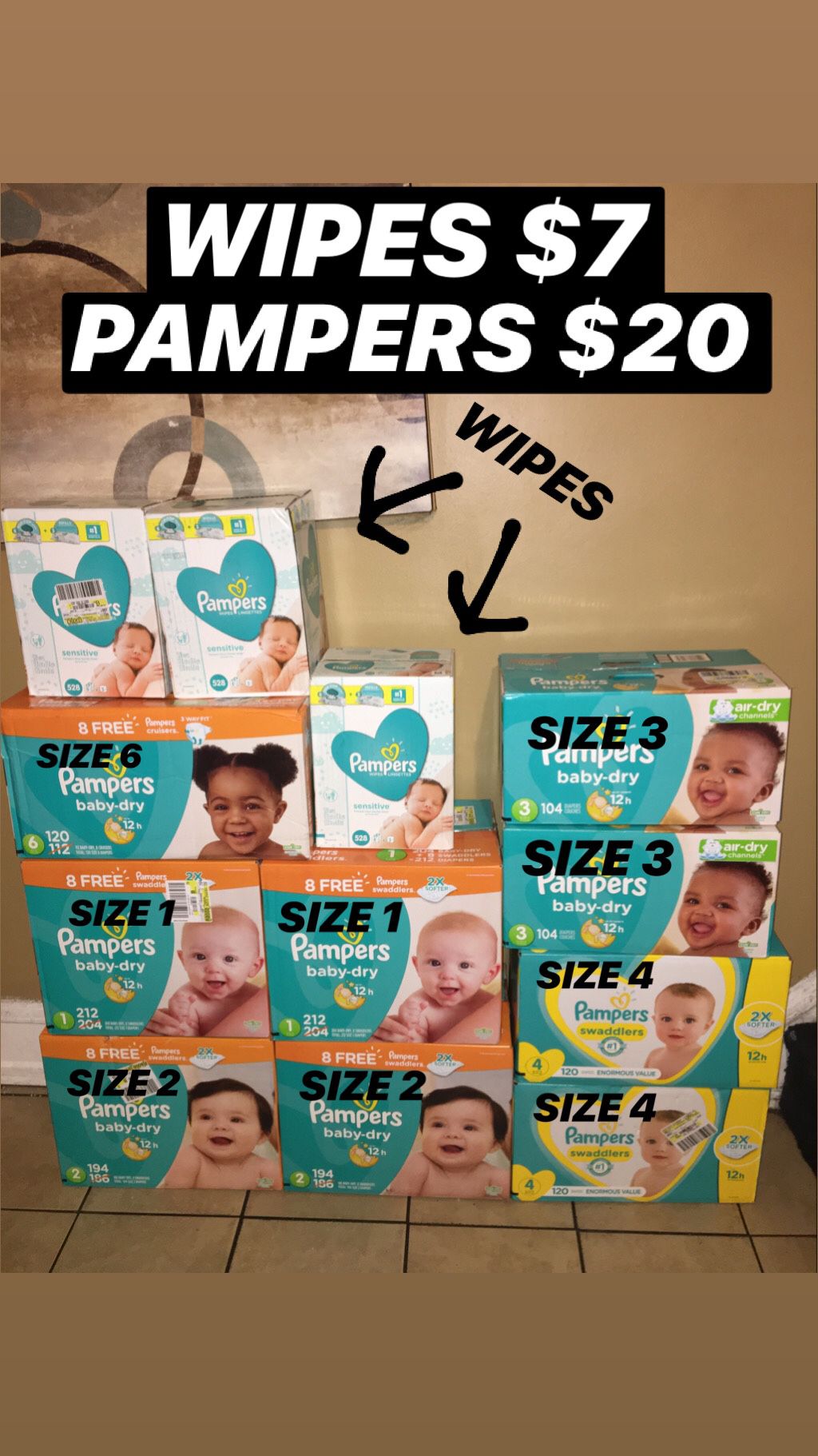 PAMPERS & WIPES