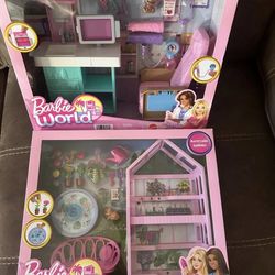 New Set Of 2 Barbie Doll Play Sets