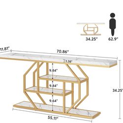 70.9 inch faux marble veneer top for durability and style