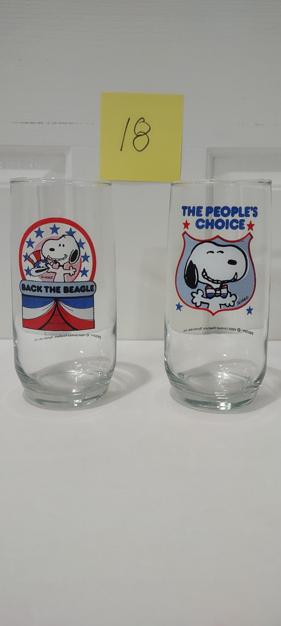 Classic Snoopy Voting Campaign Glasses