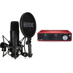 Rode NT1 + Focusrite Solo Interface